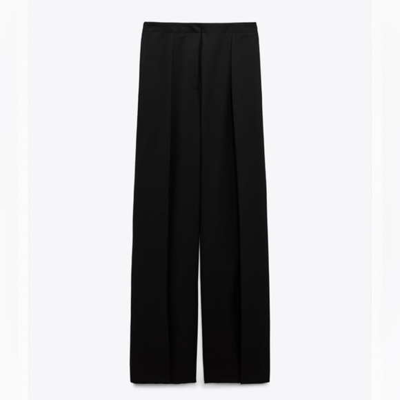 Zara Wide Leg Black Pant 2753/224/800 - Picture 1 of 4